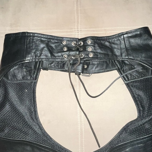 Black Leather Chaps - Picture 6 of 7